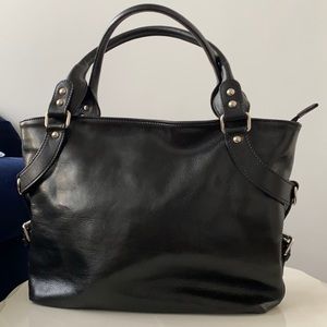 Tuscany Leather Tote Used 9/10 Black